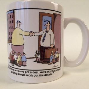 Far Side “Little People” by Gary Larson coffee mug